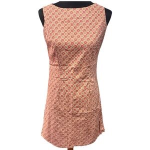 GAP Beige Red Vintage Cotton Mini Sheath Dress EUC Apparel